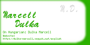 marcell dulka business card